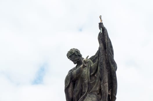 religious statue on Charles bridge