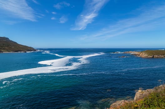 Galicia coast near Finisterre, north of Spain
