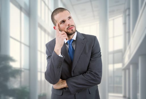 young business man portrait at the office