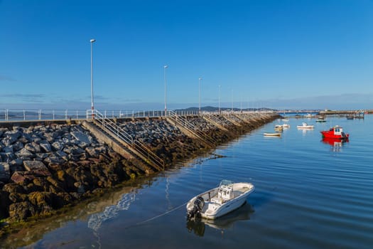 BAIONA, SPAIN - July 27, 2022: Fishing port of Baiona. Pontevedra, Galicia, Spain.