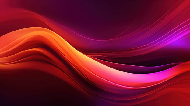 shiny neon glass beautiful, calming translucent wavy composition background with gradient transition, aesthetically , generative ai