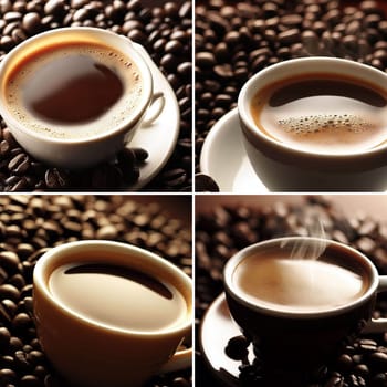 Illustrative image of a cup of aromatic coffee