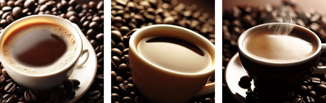 Illustrative image of a cup of aromatic coffee