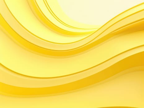 Abstract yellow wave lines background, 3d background, generative background. Generative AI.