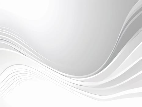 Abstract white waves background, 3d background. Generative AI.