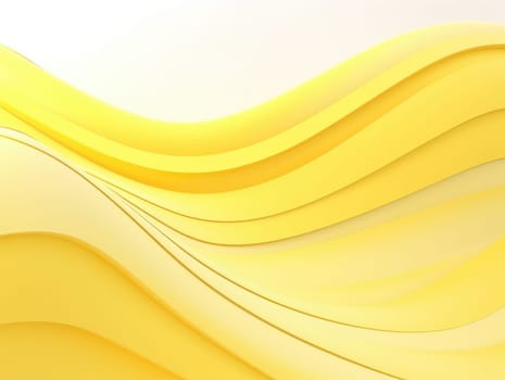 Abstract yellow wave lines background, 3d background, generative background. Generative AI.