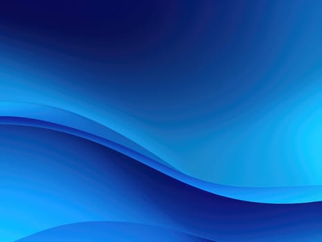 Blue waves abstract background, liquid art pattern. Generative AI.