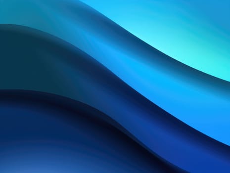 Blue waves abstract background, liquid art pattern. Generative AI.