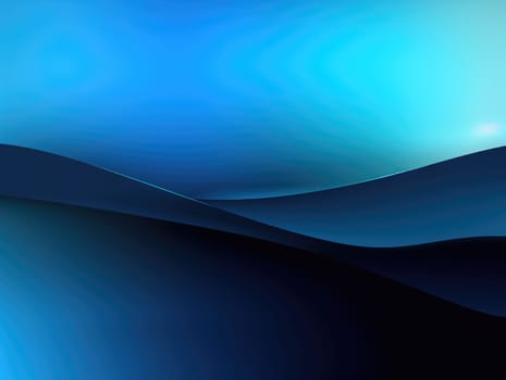 Blue waves abstract background, liquid art pattern. Generative AI.