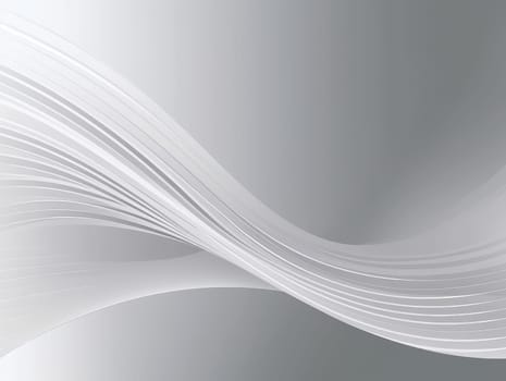 Abstract white waves background, 3d background. Generative AI.
