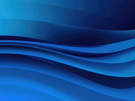 Blue waves abstract background, liquid art pattern. Generative AI.