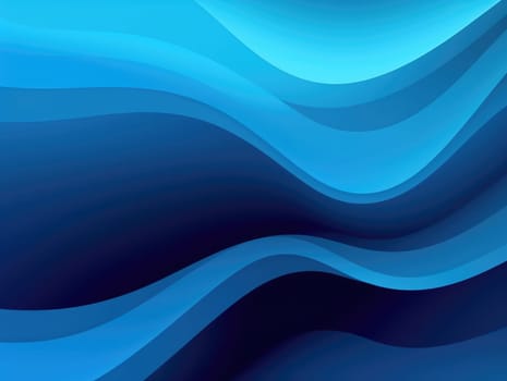 Blue waves abstract background, liquid art pattern. Generative AI.