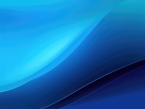 Blue waves abstract background, liquid art pattern. Generative AI.