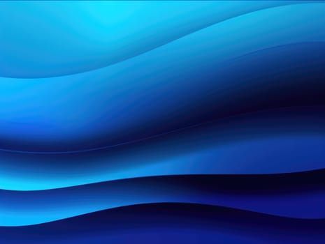 Blue waves abstract background, liquid art pattern. Generative AI.