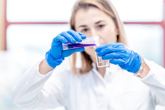 experimental medicine in the chemical laboratory of the research university. High quality photo