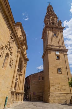 La Rioja. Spain: August, 18, 2022: The Cathedral of Santo Domingo de la Calzada, La Rioja. Spain, 12th century.