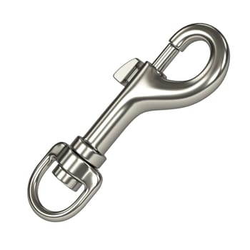 Trigger hook 3D rendering illustration isolated on white background