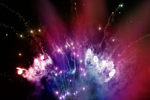 fireworks colors light white colorful