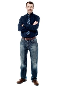 Full length image of confident business executive
