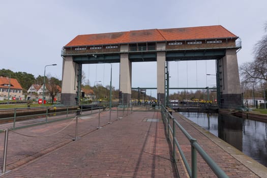 Building for the floodgates of the Teltow Canal