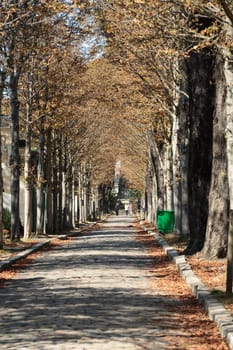 Pere Lachaise cemetery in Paris, France
