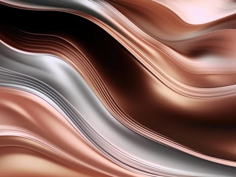 Pink wave and line abstract background. Generative AI.