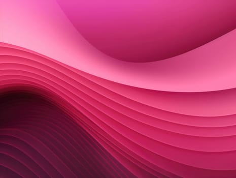 Pink wave and line abstract background. Generative AI.