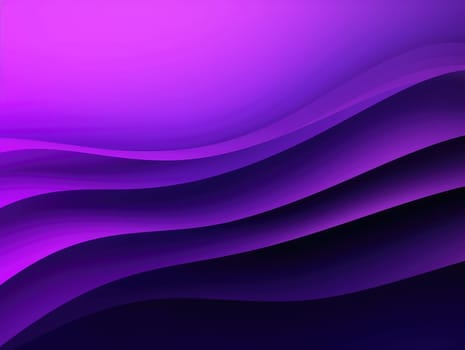 Abstract purple waves background. Generative AI.