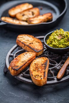Fried bread, substitute for toast, savory French toast with avocado spread