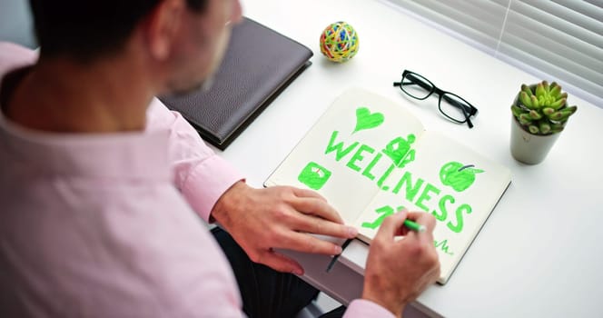 Corporate Body And Mind Wellness. Healthy Lifestyle Concept