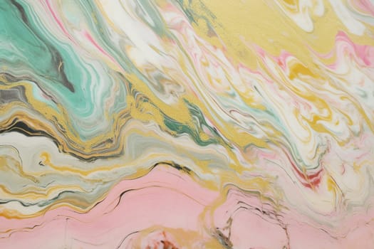 Beautiful colorful golden, green and pink marble texture