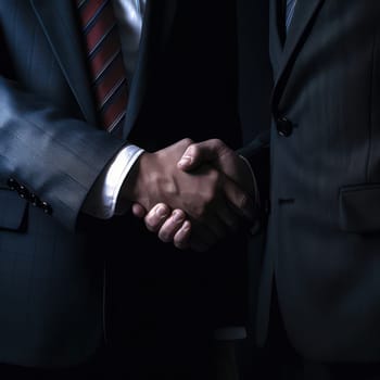 Two businessman shaking hands