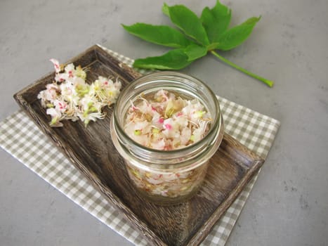 Chestnut flower tincture, extract from horse chestnut flowers