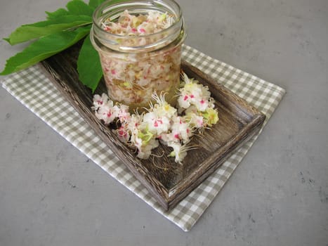 Chestnut flower tincture, extract from horse chestnut flowers
