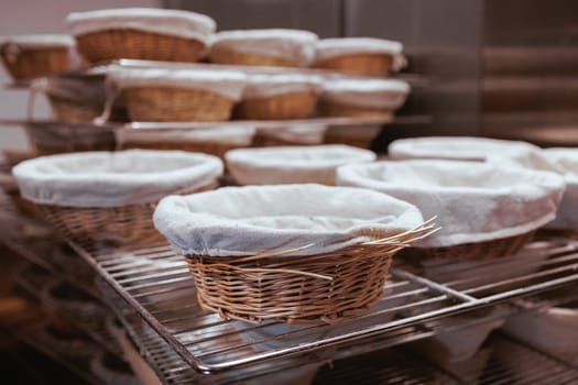 Organic Bakery - details of baker baking bread handmade