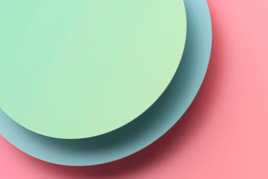 Abstract background with flat colorful circles
