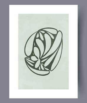 Abstract mugs asymmetry coffee wall art print. Printable minimal abstract mugs poster. Contemporary decorative background with coffee. Wall artwork for interior design.