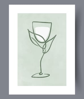 Abstract mugs asymmetry coffee wall art print. Printable minimal abstract mugs poster. Contemporary decorative background with coffee. Wall artwork for interior design.