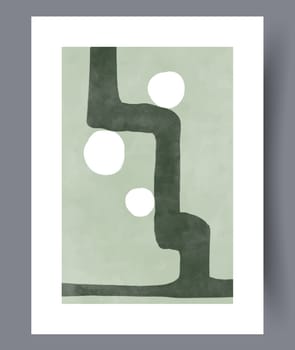 Abstract mugs asymmetry coffee wall art print. Printable minimal abstract mugs poster. Contemporary decorative background with coffee. Wall artwork for interior design.