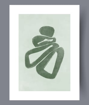 Abstract mugs asymmetry coffee wall art print. Printable minimal abstract mugs poster. Contemporary decorative background with coffee. Wall artwork for interior design.