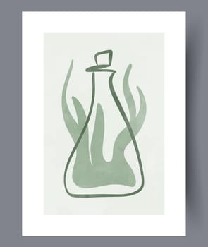 Abstract mugs asymmetry coffee wall art print. Printable minimal abstract mugs poster. Contemporary decorative background with coffee. Wall artwork for interior design.
