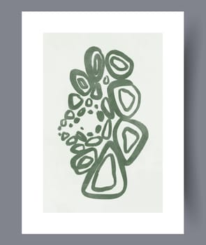 Abstract mugs asymmetry coffee wall art print. Printable minimal abstract mugs poster. Contemporary decorative background with coffee. Wall artwork for interior design.