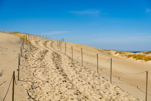 The Gray Dunes, or the Dead Dunes is sandy hills with a bit of green specks at the Lithuanian side of the Curonian Spit.