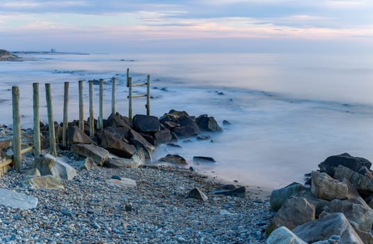 long exposure at the ocean in Cepaes, Esposende, north of Portugal