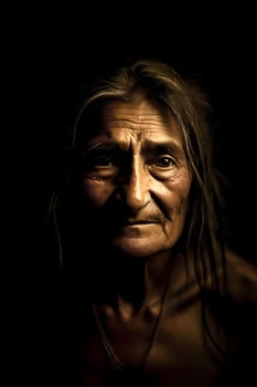 A 50-year-old Caucasian woman is being portrayed on a sandy beach near the ocean. (generative AI)