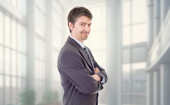 young business man portrait at the office
