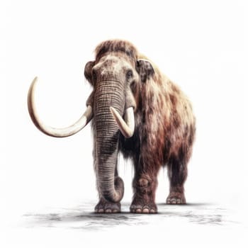 Mammoth isolated on white background