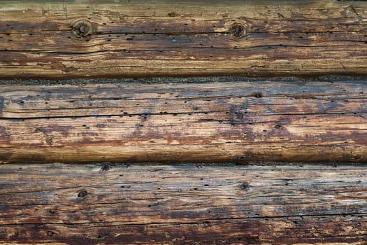 Old rustic rough wood background. Old house wall. Vintage backdrop. Wood planks. Wooden texture background. Old surface