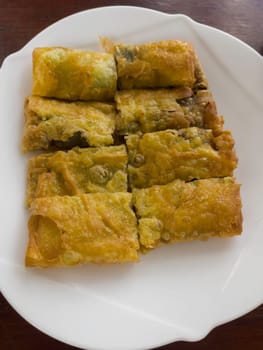 Breakfast street food in Thailand, stock photo