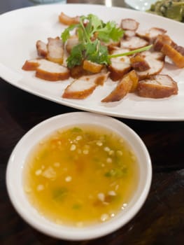 Breakfast street food in Thailand, stock photo